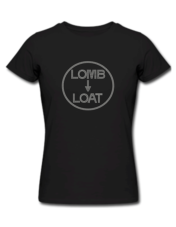 LOMB to LOAT Bling Womens T-Shirt